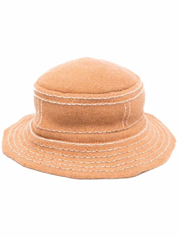 Barrie brown distressed bucket hat for 