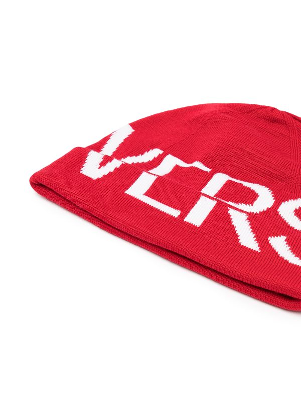 versace beanie red