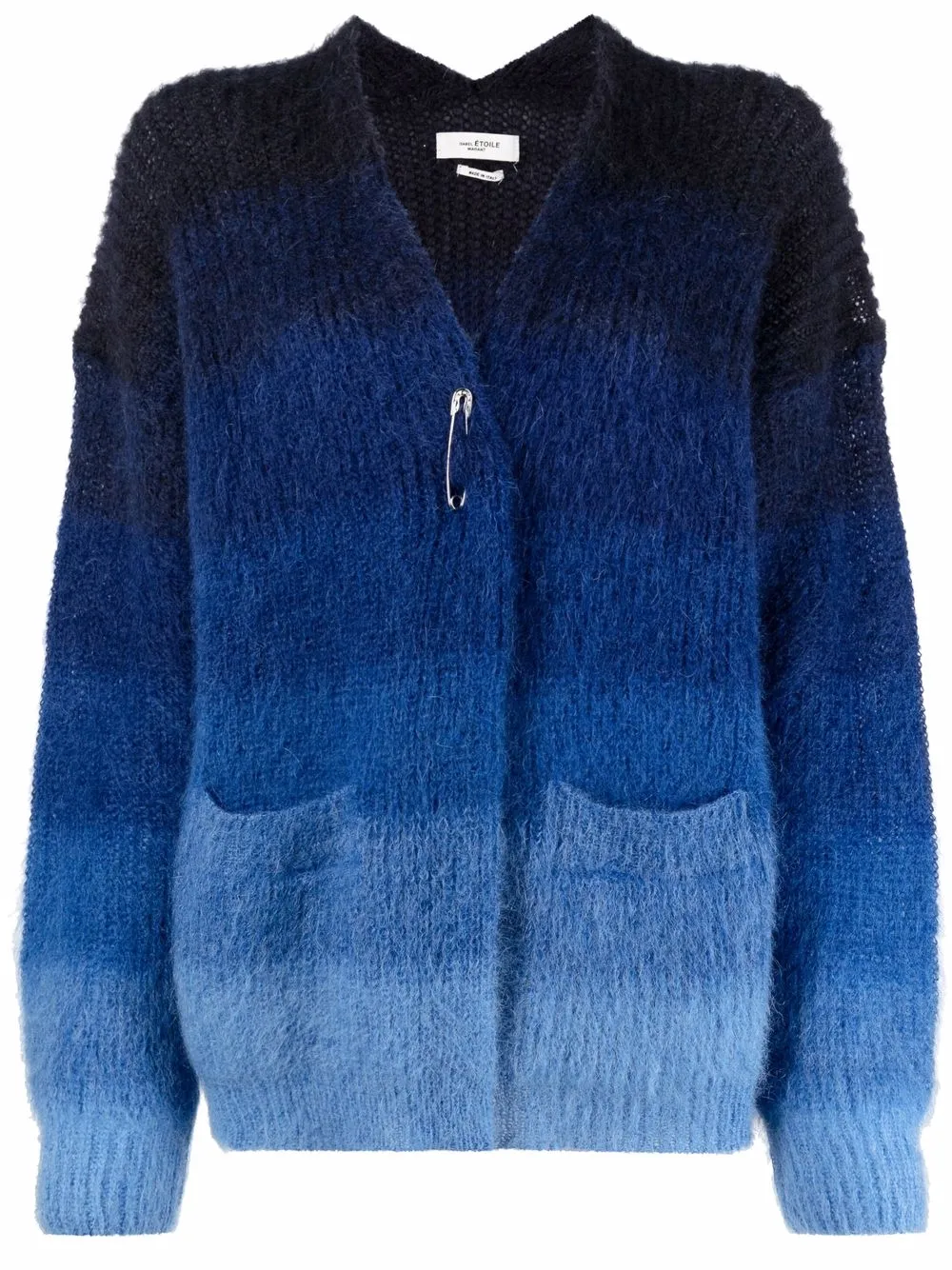 ISABEL MARANT ÉTOILE GRADIENT-KNIT OVERSIZED CARDIGAN