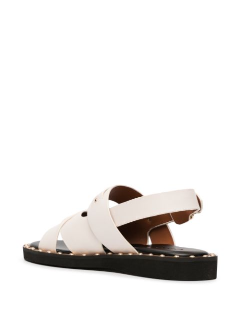 coach gemma leather slingback sandals