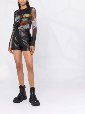 faix leather shorts