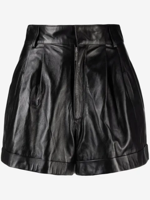 Manokhi Jett leather shorts