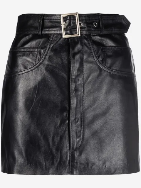 Manokhi leather mini skirt