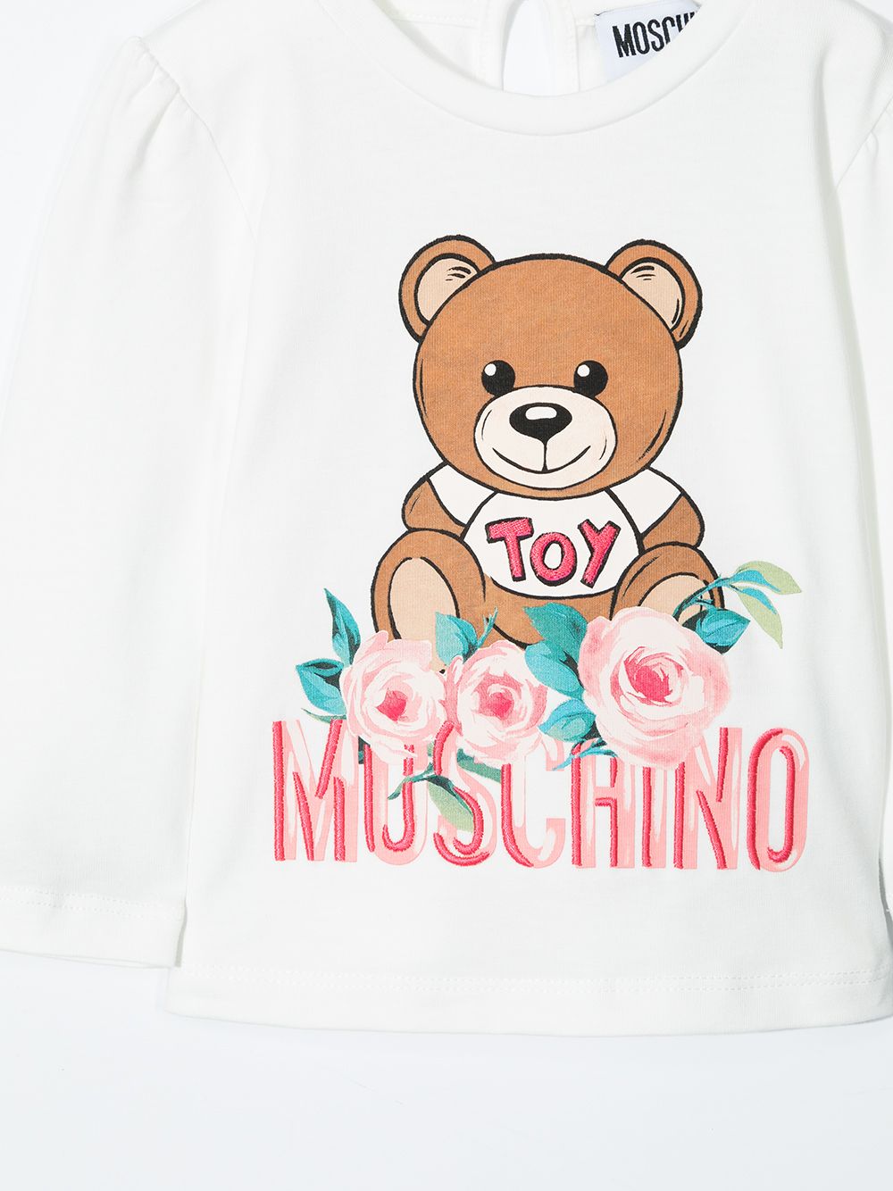 фото Moschino kids футболка с длинными рукавами и логотипом