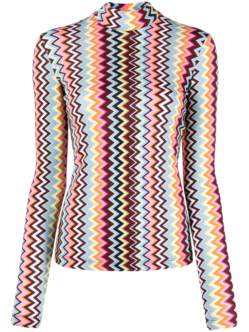 фото Missoni футболка с узором зигзаг