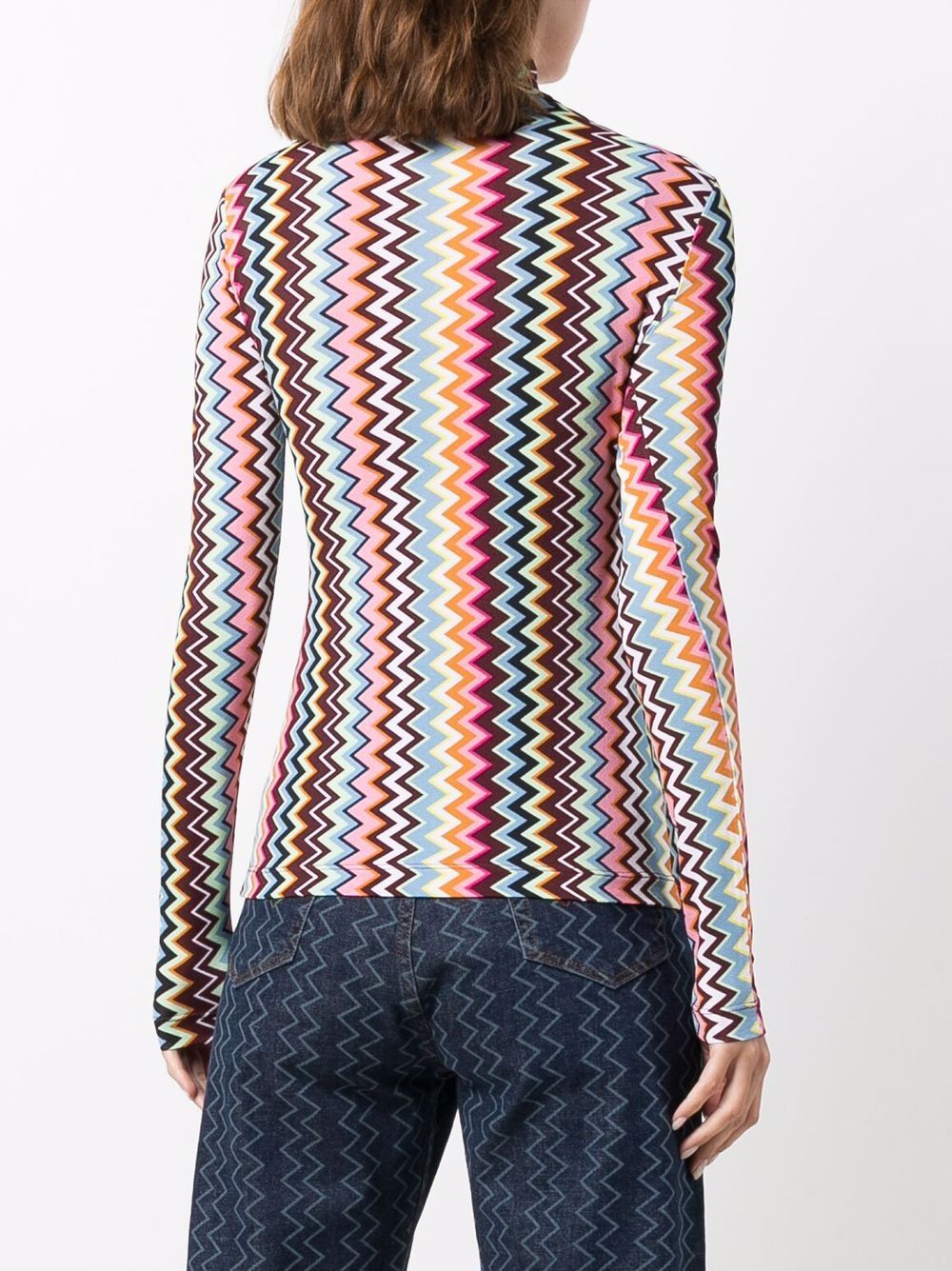 фото Missoni футболка с узором зигзаг