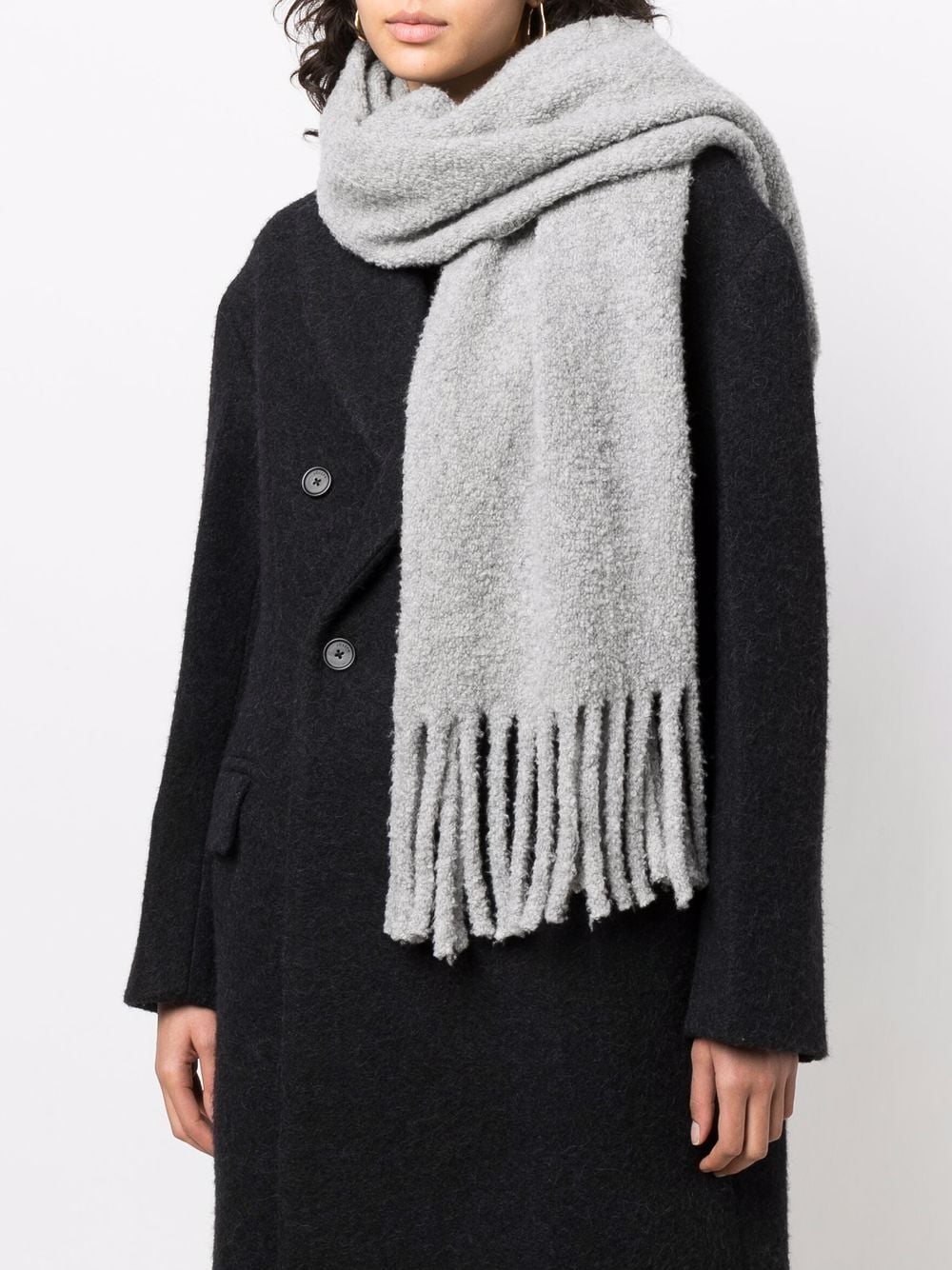 Fabiana Filippi fringe-hem Scarf - Farfetch