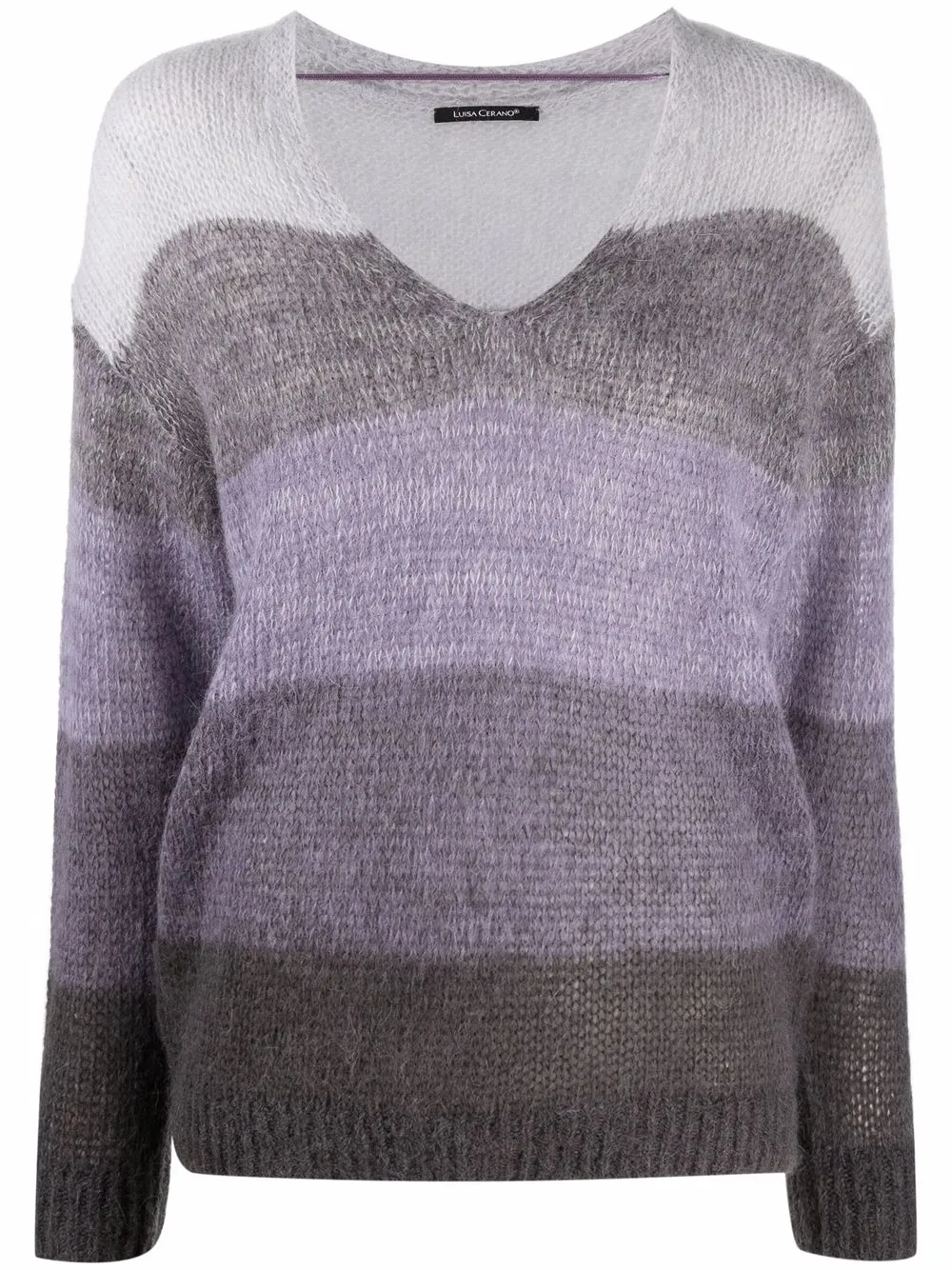 Luisa Cerano джемпер в полоску с длинными рукавами