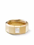 David Yurman 18kt yellow gold Faceted diamond ring (10mm)