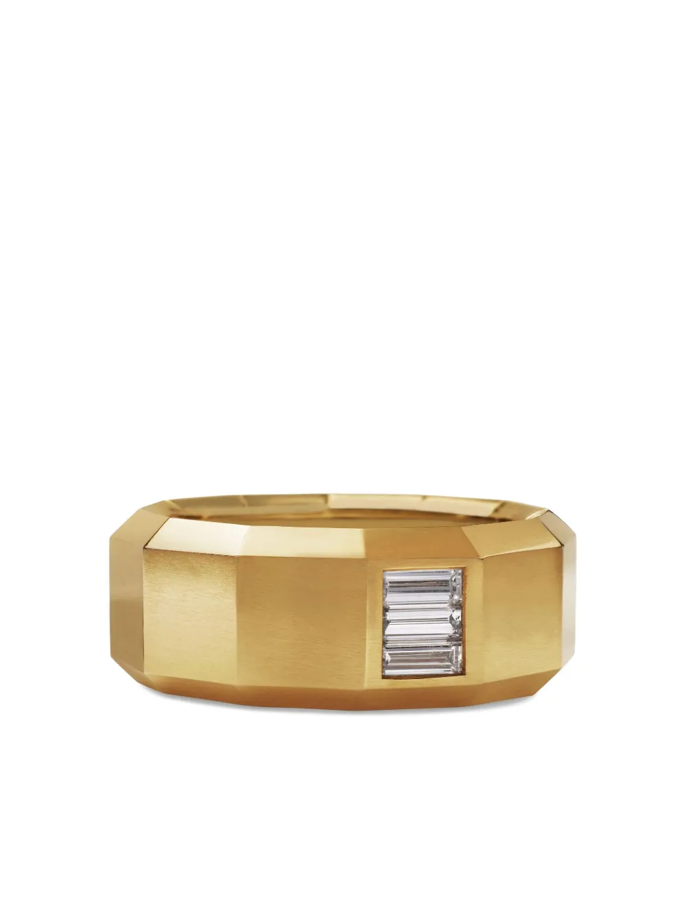 David Yurman 18kt yellow gold Faceted diamond ring (10mm) | Gold | Image 1