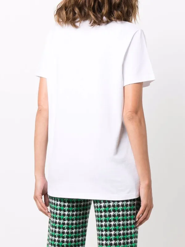 BARRIE(バリー)☆関税込 カシミヤ Bロゴパッチ 半袖 Tシャツ Barrie Bロゴ Tシャツ | ホワイト | FARFETCH JP