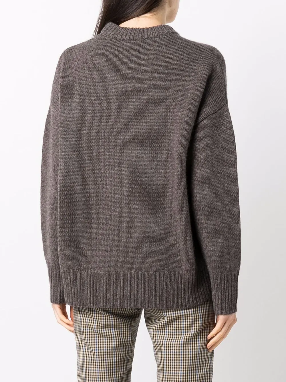 Co Drop Shoulder Jumper In Braun