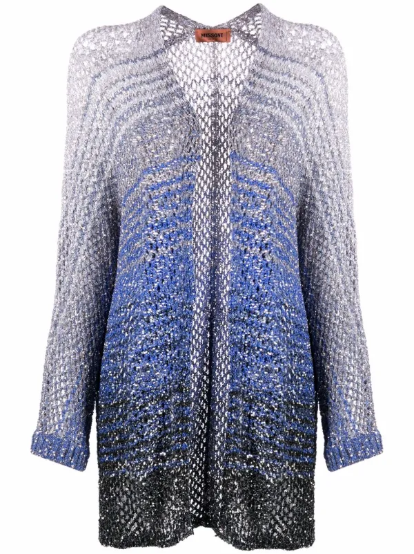 sequin long cardigan