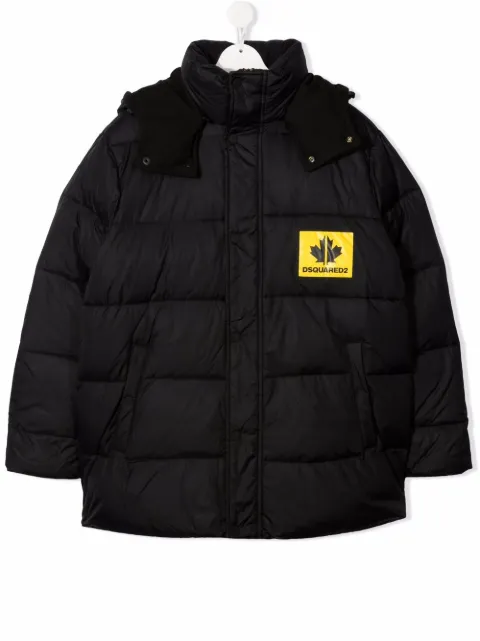 Dsquared2 Kids معطف بطبعة شعار الماركة على الصدر