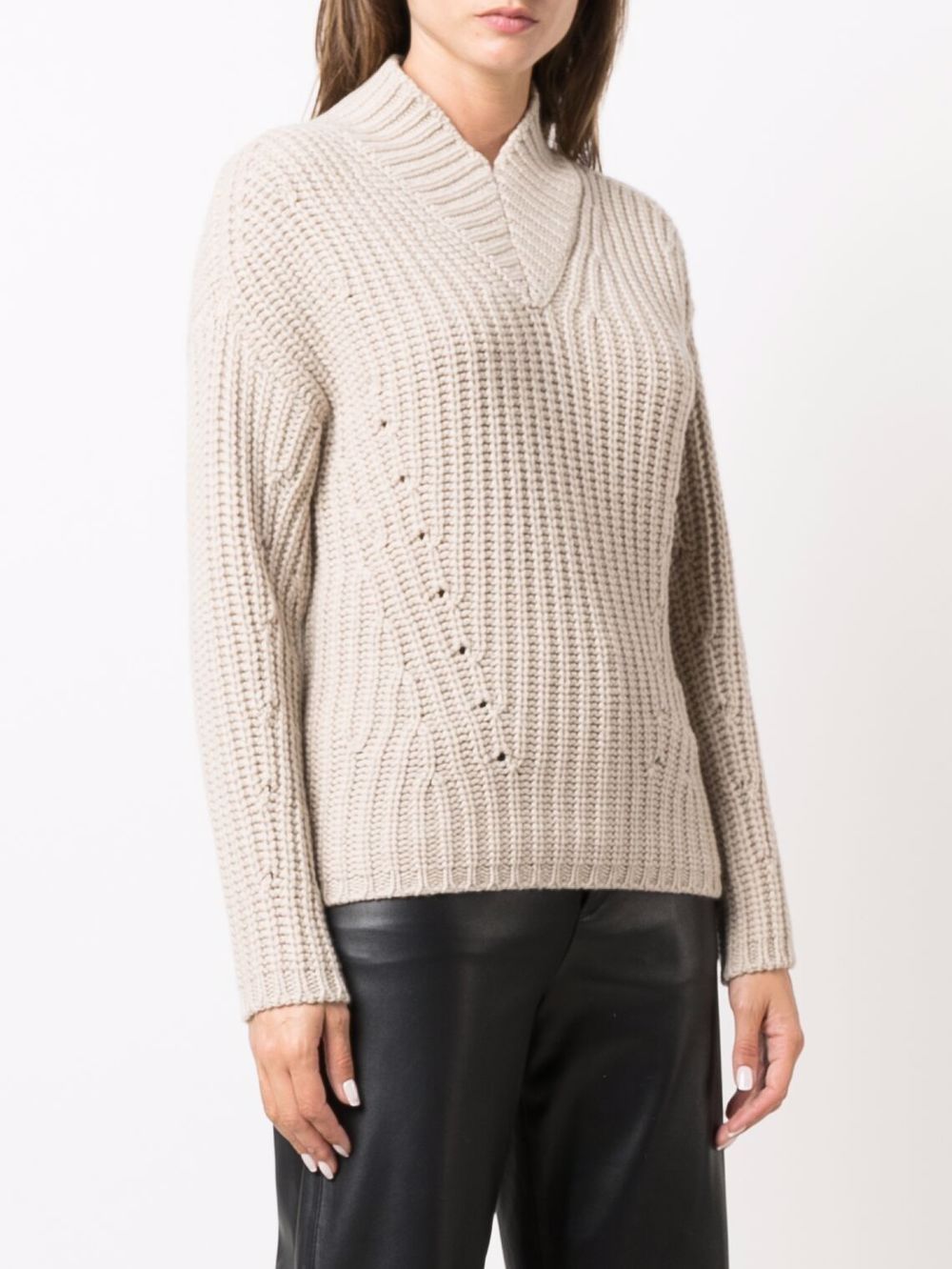 фото Liska ribbed-knit cashmere jumper