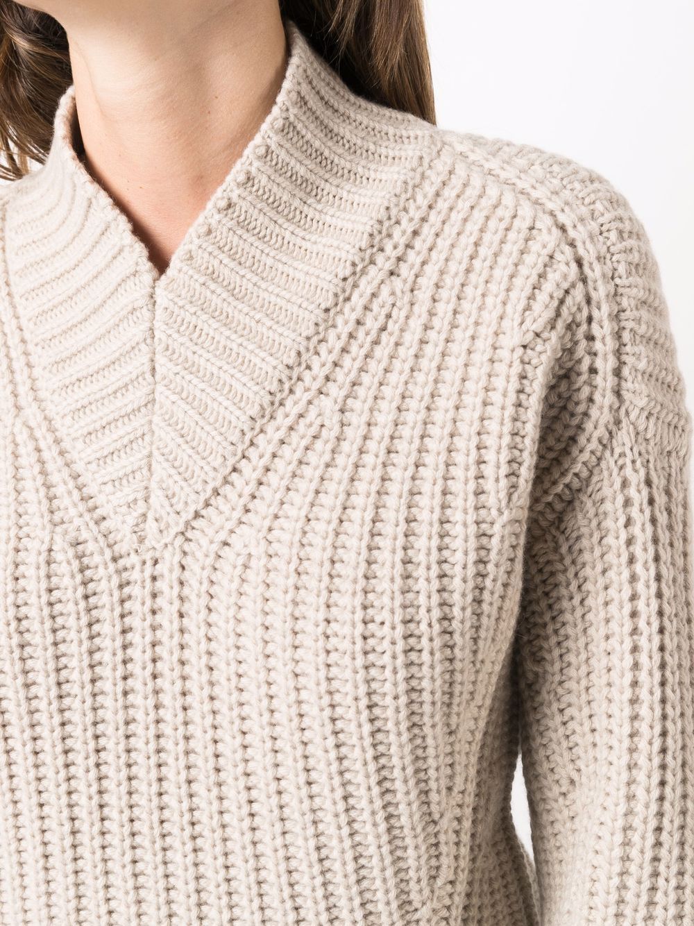 фото Liska ribbed-knit cashmere jumper