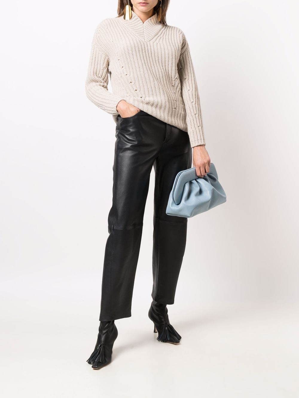 фото Liska ribbed-knit cashmere jumper