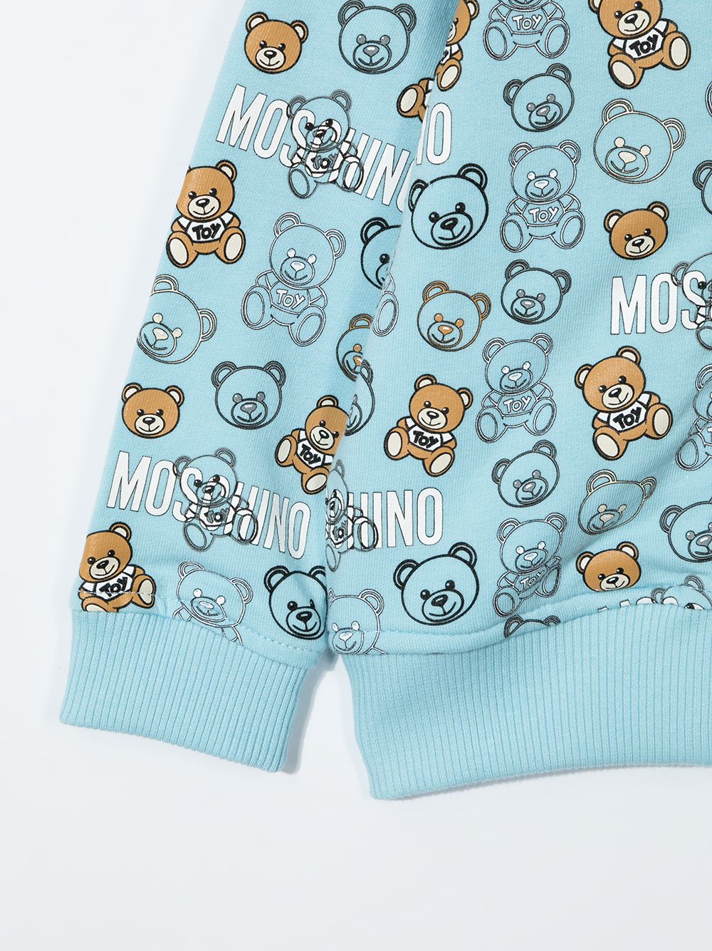 фото Moschino kids худи на молнии с логотипом