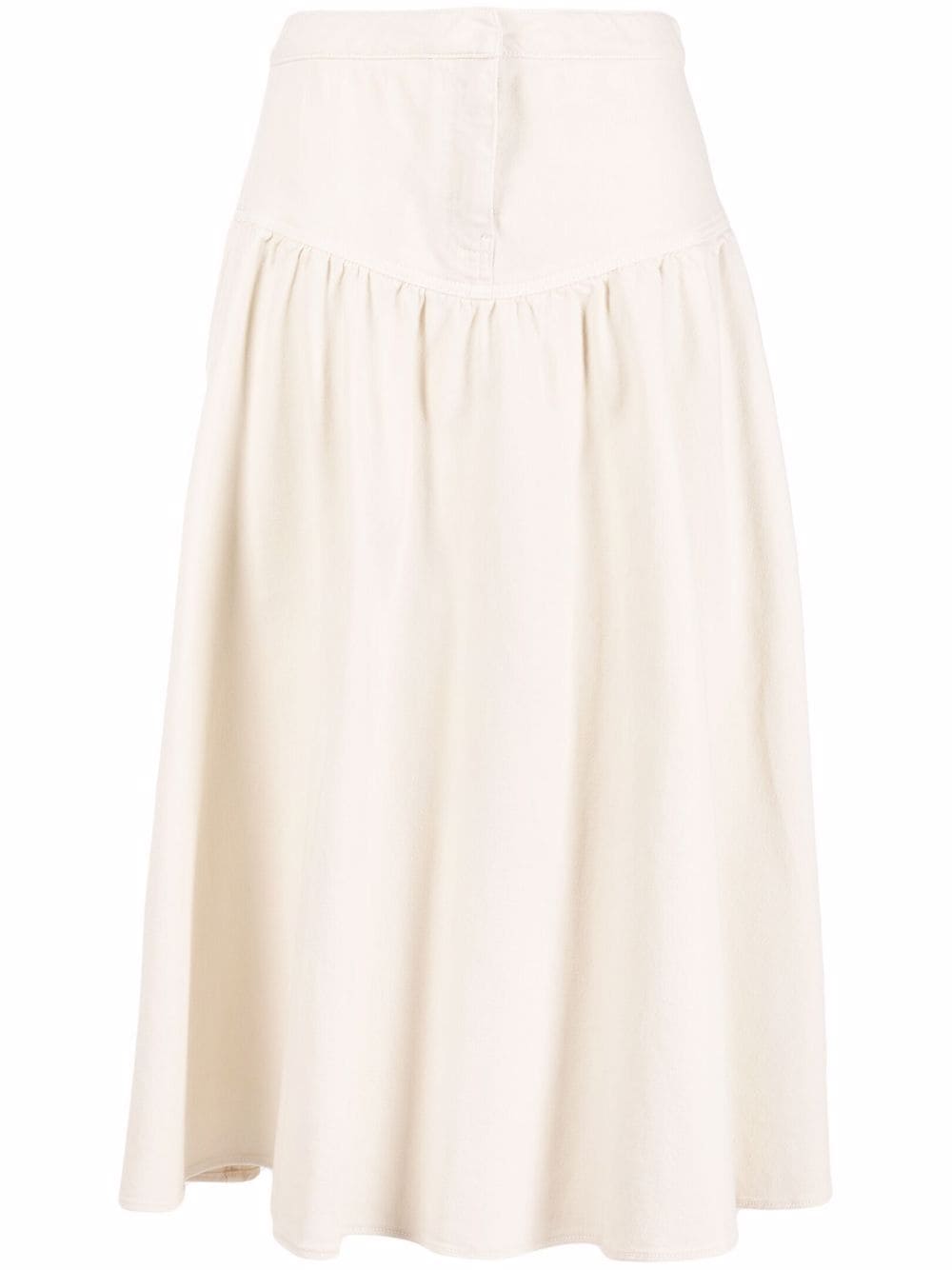 Fabiana Filippi drop-waist Cotton Midi Skirt - Farfetch