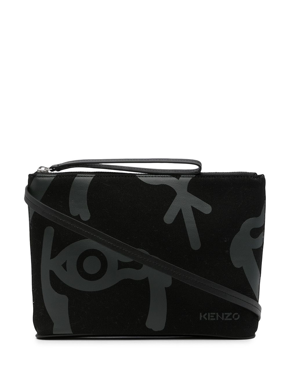 

Kenzo bolsa de mano con estampado gráfico - Negro