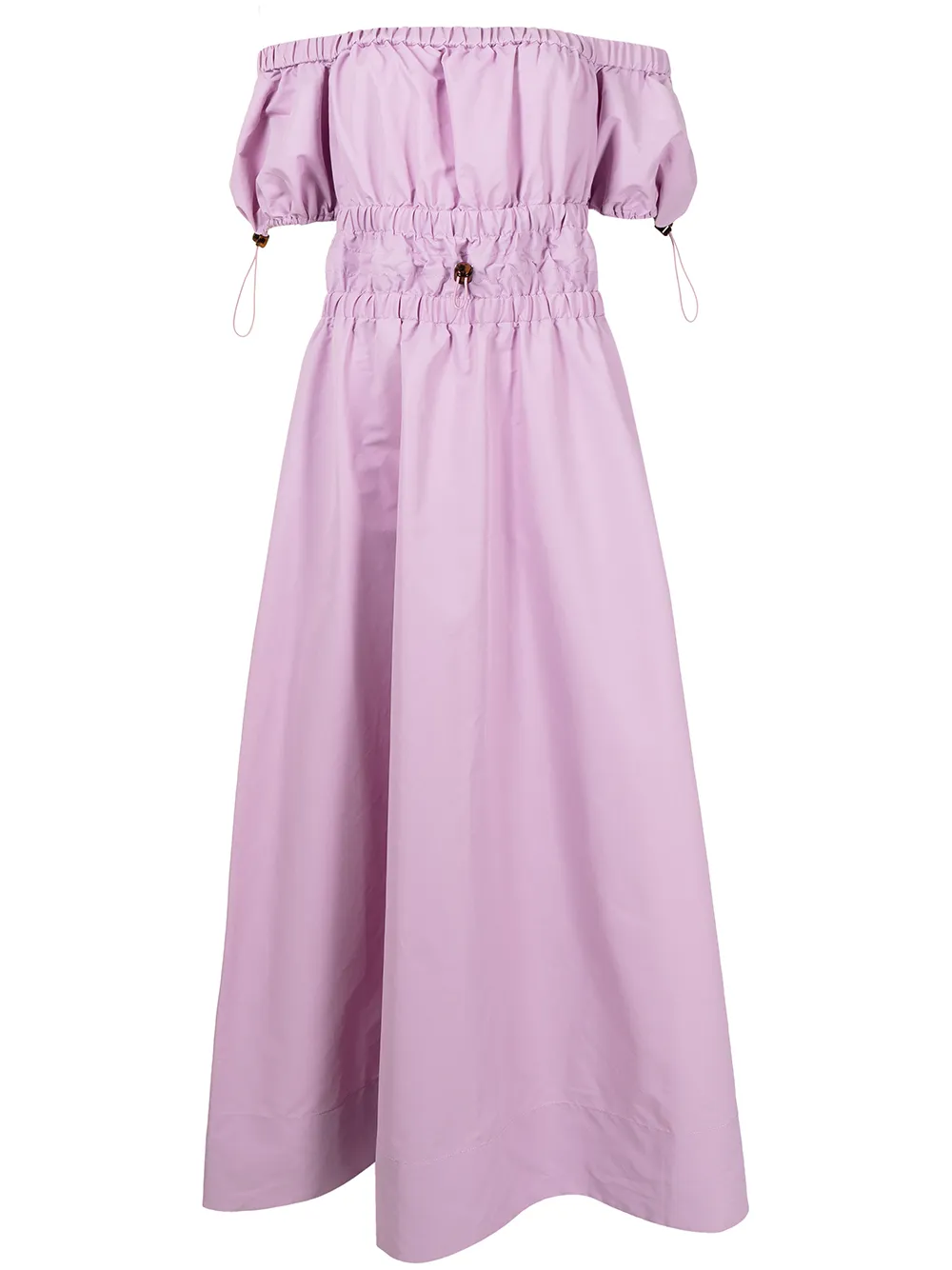 lavender off the shoulder maxi dress