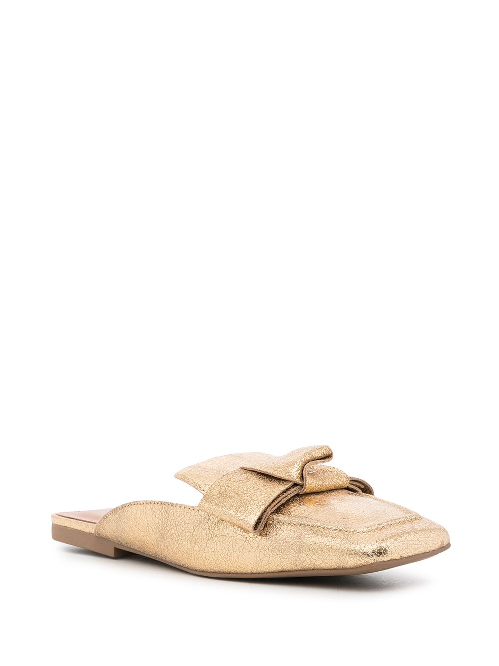 фото Vicenza gold square-toe mules