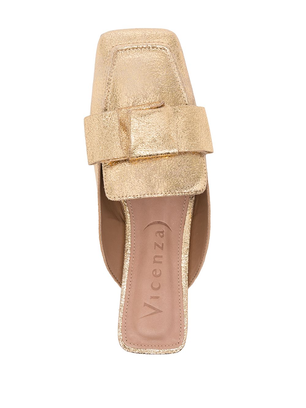 фото Vicenza gold square-toe mules