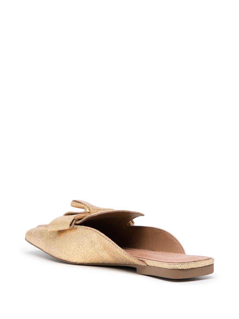 фото Vicenza gold square-toe mules