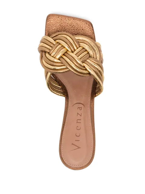 cresetia woven leather mule
