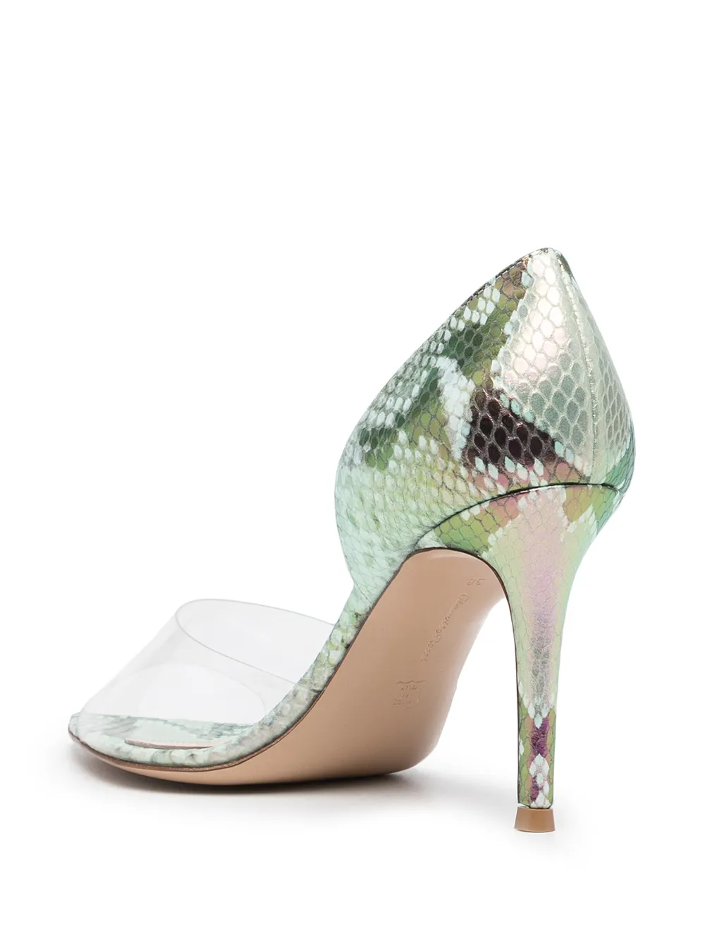 фото Gianvito rossi туфли со змеиным принтом