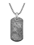 David Yurman sterling silver Chevron tag (42mm)