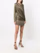 Almaz draped satin mini dress