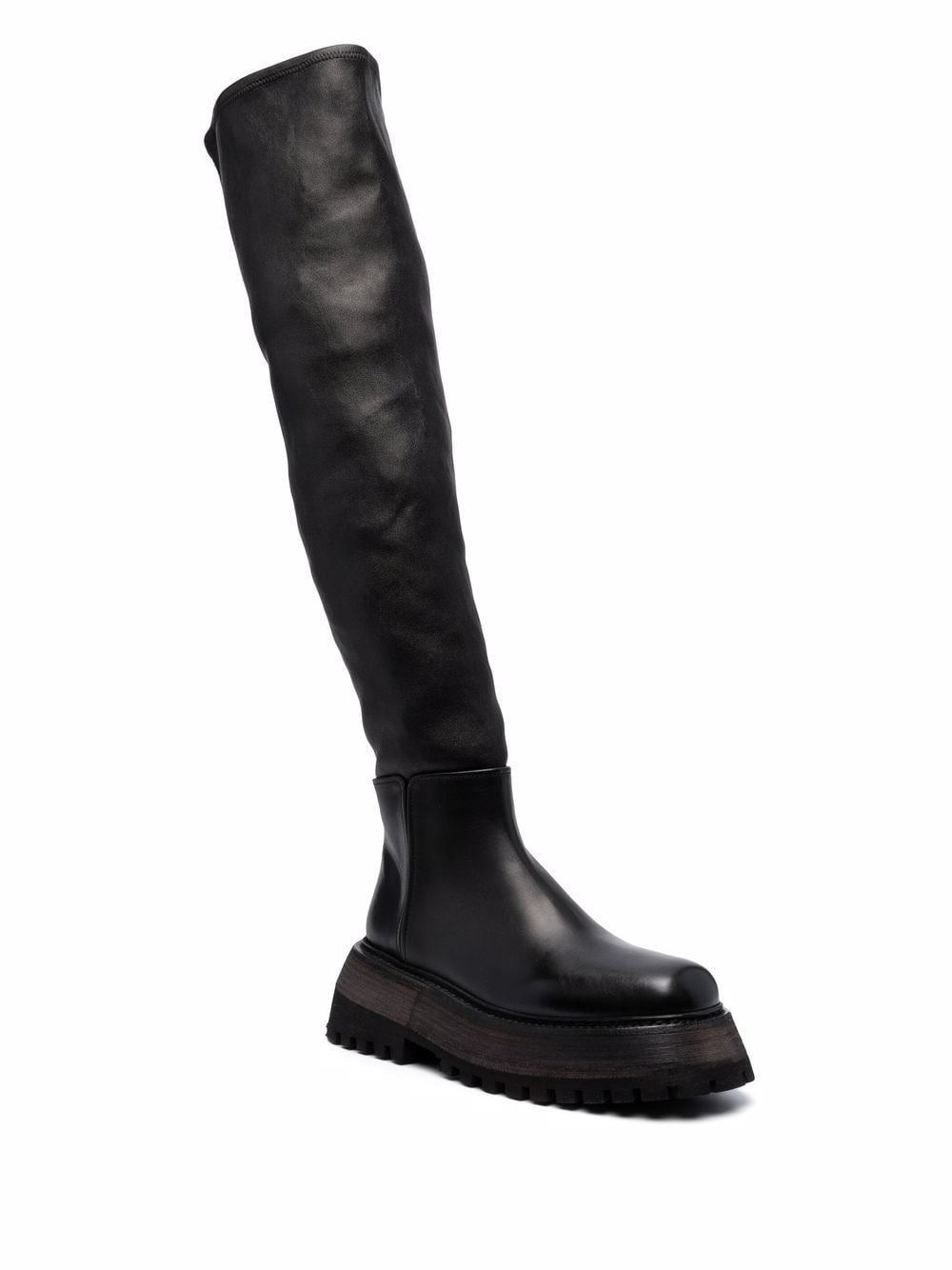 Shop Marsèll Over-the-knee Boots In 黑色