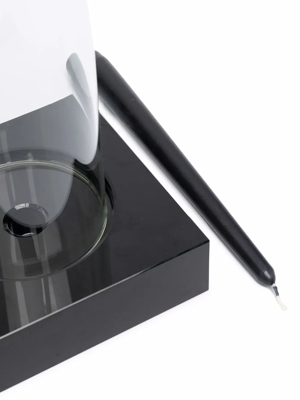 Winter Squared Glass Candleholder