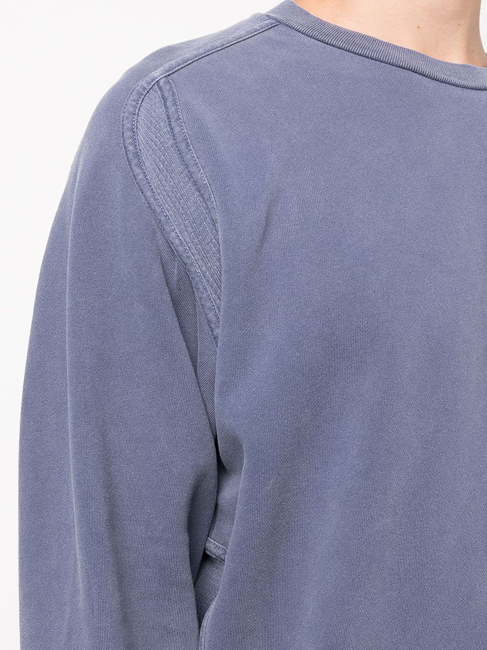 Shop John Elliott Cross Thermal Cotton Sweatshirt In Purple