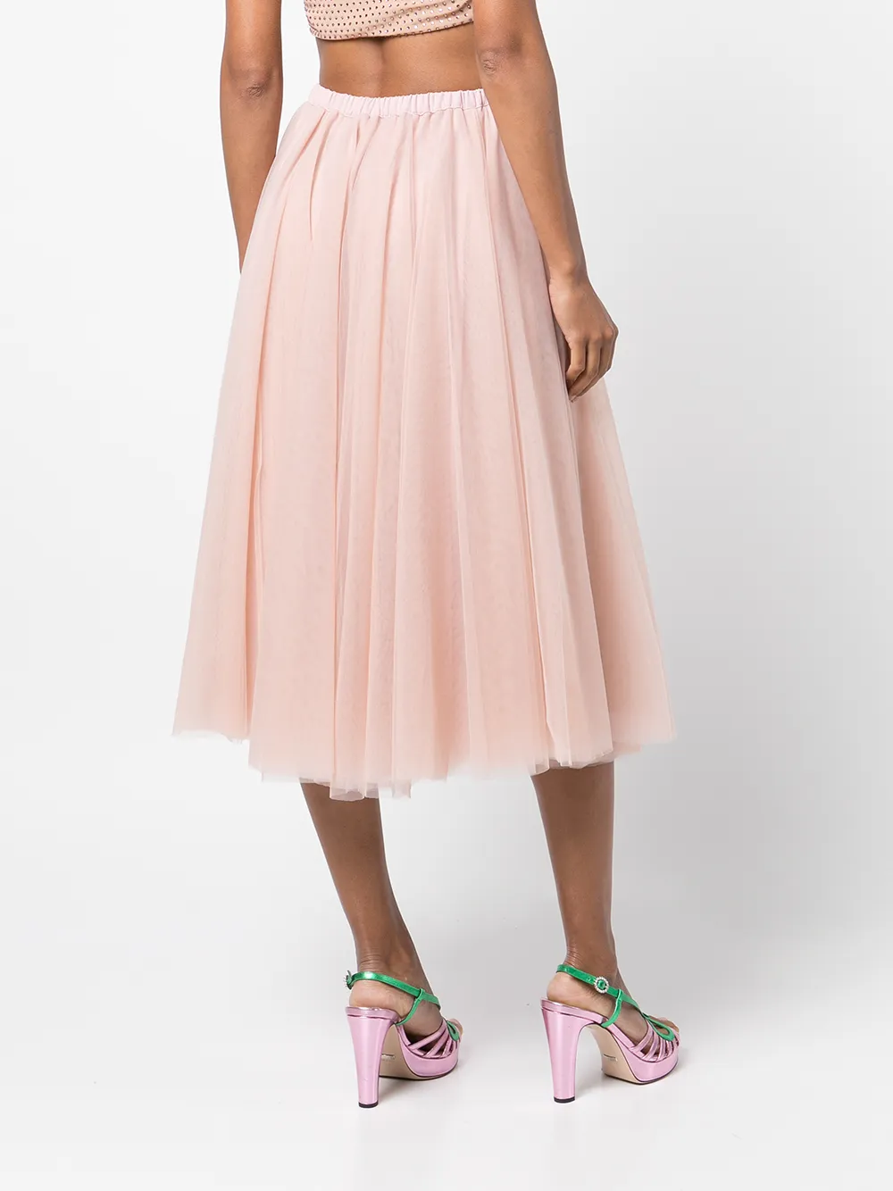 фото Cynthia rowley юбка миди из тюля