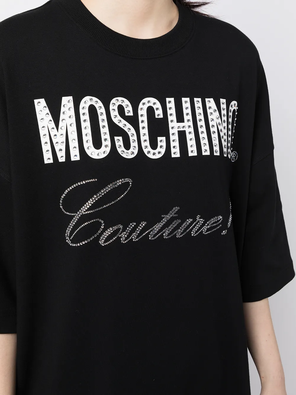 фото Moschino платье-футболка с логотипом