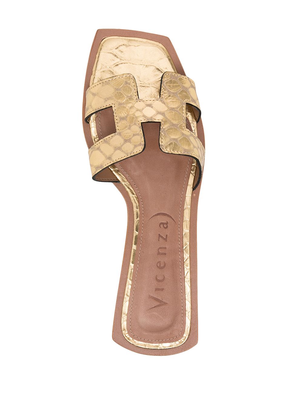 фото Vicenza croc-effect sandals