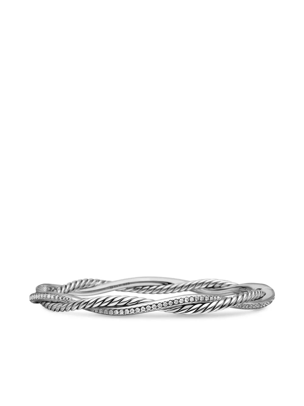 David Yurman Petite Infinity ダイヤモンド ブレスレット 4.4mm スターリングシルバー - シルバートーン David Yurman Petite Infinity ダイヤモンド ブレスレット 4.4mm スターリングシルバー - シルバートーン