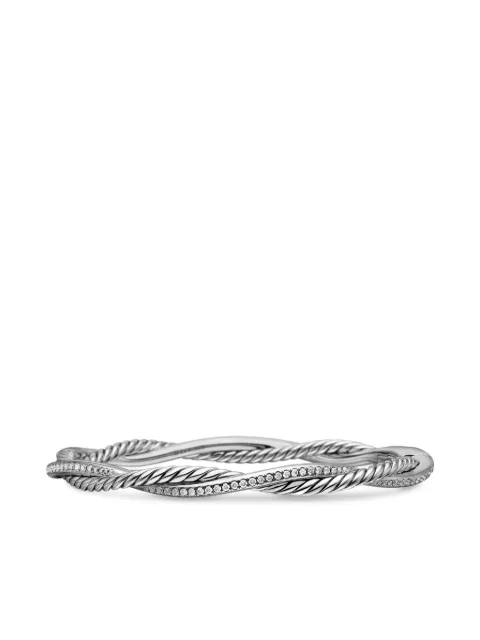 David Yurman sterling silver Petite Infinity diamond bracelet (4.4mm)