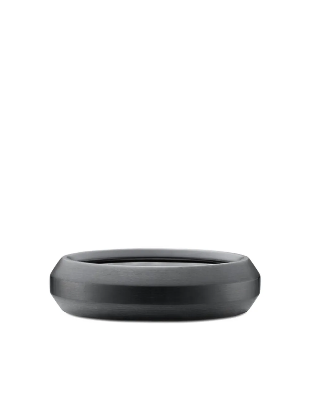 David Yurman Titanium Black Diamond Ring In Black