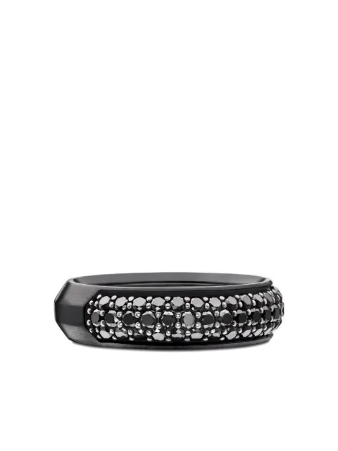 David Yurman titanium black diamond ring