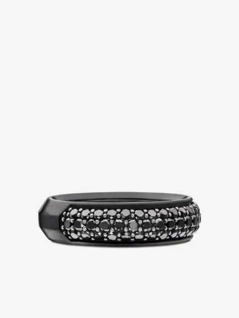 David Yurman titanium black diamond ring