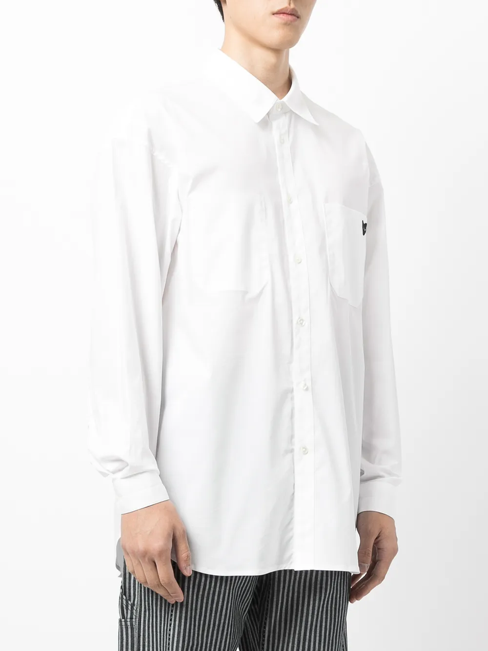 фото Zzero by songzio рубашка с вышитым логотипом