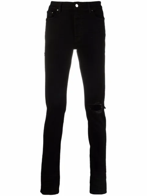 AMIRI distressed-finish slim-cut jeans