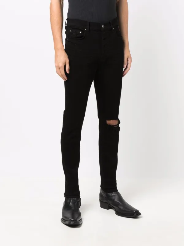AMIRI distressed-finish slim-cut Jeans | Black | FARFETCH