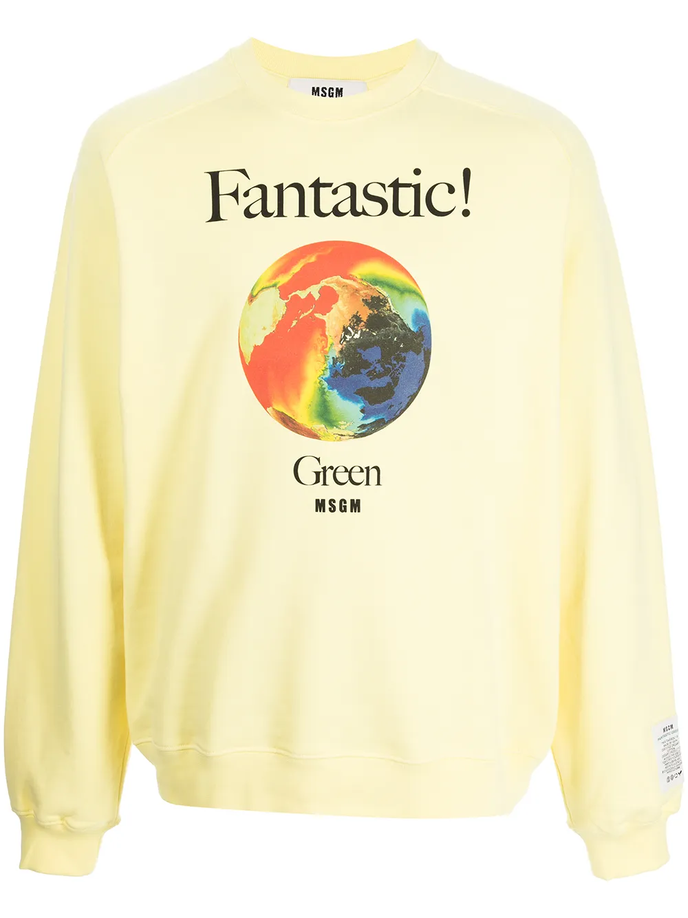 MSGM graphic-print sweatshirt - Amarillo