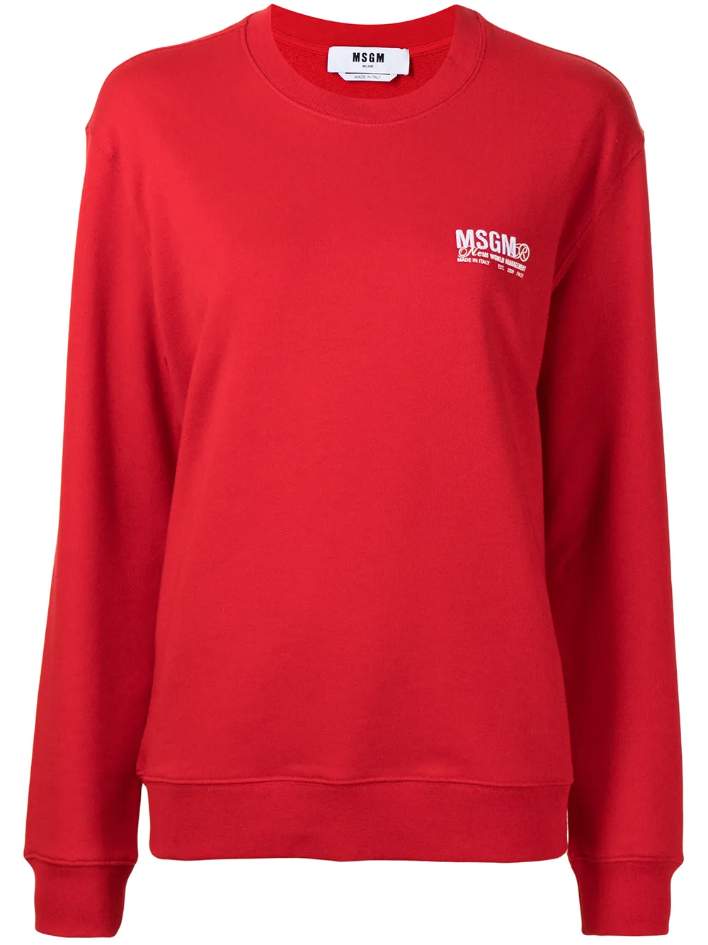 

MSGM chest logo-print sweatshirt - Red