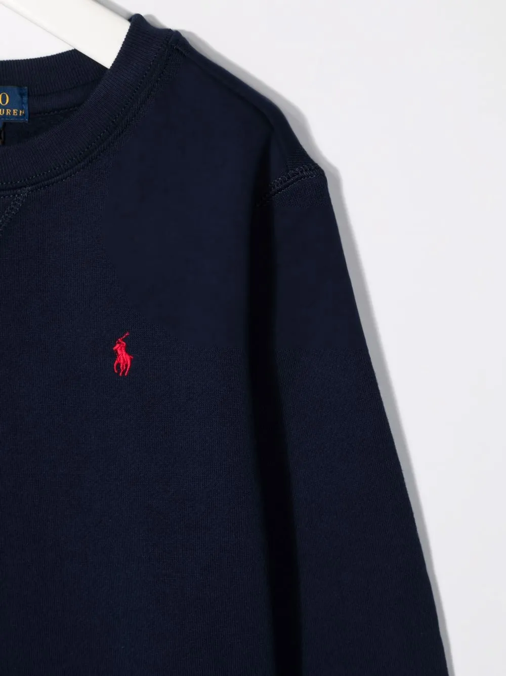 Shop Ralph Lauren Embroidered Polo Pony Sweatshirt In Blue