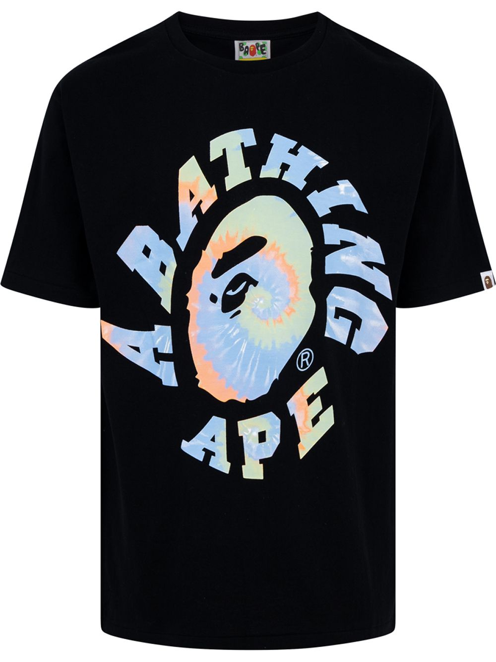 фото A bathing ape® футболка twist college с принтом тай-дай